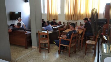 Κλιμάκιο του ΚΚΕ Χανίων στον 1ο Πυροσβεστικό Σταθμό Χανίων