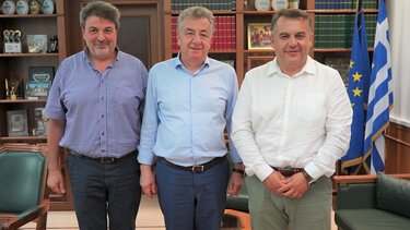 Ενημέρωσαν τον Περιφερειάρχη για τα αποτελέσματα έρευνας του Ινστιτούτου Φυσικής Πλάσματος και Λέιζερ του ΕΛΜΕΠΑ