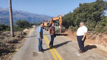 Αυτοψία του Αντοπεριφερειάρχη Χανίων στα έργα των Κεραμειών