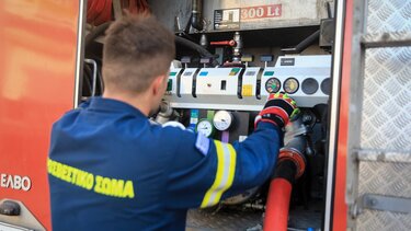 Η φωτιά στα Δαμάνια έθεσε σε συναγερμό την πυροσβεστική