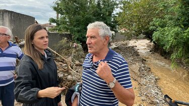 Στις πληγείσες περιοχές της Μαγνησίας η Έφη Αχτσιόγλου