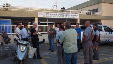 Αλέξης Καλοκαιρινός: Ανάπτυξη του λιμανιού του Ηρακλείου με διασφάλιση των θέσεων των λιμενεργατών και δημιουργία νέων