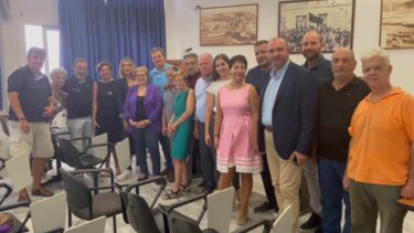 Στο Εργατικό Κέντρο Ρεθύμνου η Μαρία Λιονή και υποψήφιοι περιφερειακοί σύμβουλοι 