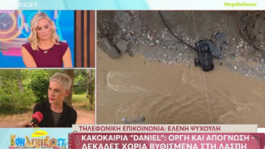 Κακοκαιρία Daniel - Ελένη Ψυχούλη: «Ένιωσα τον φόβο του θανάτου»