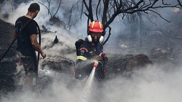 Κέρκυρα: Καλύτερη η εικόνα από τη φωτιά στον Άγιο Στέφανο