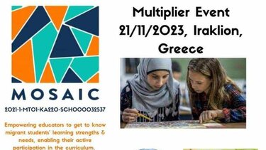 «Mosaic+ Person-centred resources»: Δίγλωσσο συνέδριο στο Ηράκλειο 