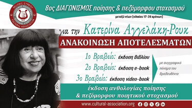 “Για την Κατερίνα Αγγελάκη – Ρουκ”: Ποιοι διακρίθηκαν στον Διαγωνισμό Ποίησης 