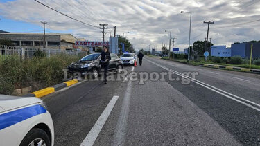 Τροχαίο με δύο τραυματίες στη Λαμία