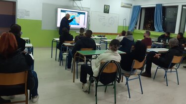 Ενημέρωση για τους σεισμούς στο Σχολείο Δεύτερης Ευκαιρίας Ρεθύμνου