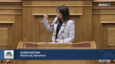 Ελένη Βατσινά: Προϋπολογισμός - "μαύρη" σελίδα της ιστορίας 