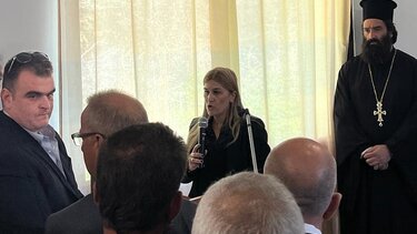 H Σέβη Βολουδάκη στην ορκωμοσία της νέας Δημοτικής Αρχής του Δήμου Σφακίων