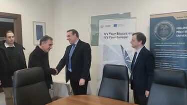 Με τον Πρύτανη του ΕΛΜΕΠΑ συναντήθηκε ο Αντιπεριφερειάρχης Διασύνδεσης με Ερευνητικά και Ακαδημαϊκά Ιδρύματα