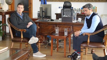 Συνάντηση Αλέξανδρου Μαρκογιαννάκη με Δήμαρχο Χανίων