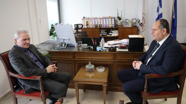 Συνάντηση Καλοκαιρινού με τον Πρέσβη της Διπλωματικής Αρχής της Παλαιστίνης