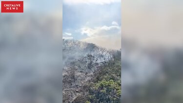 Συναγερμός για φωτιά στο Μόχλο Σητείας - Δείτε βίντεο 