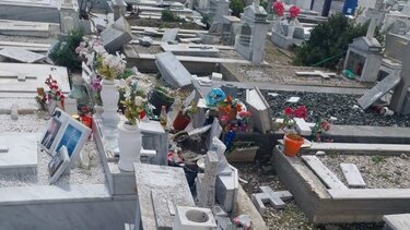 Ανεμοστρόβιλος σάρωσε τα πάντα στο Κοιμητήριο της Γαστούνης