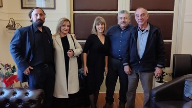 Συνάντηση Καλογερή με αντιπροσωπεία του νέου ΔΣ του Συλλόγου "Ο ΑΓΙΟΣ ΧΡΙΣΤΟΦΟΡΟΣ"