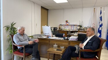 Συνάντηση Αλέξη Καλοκαιρινού με τον Ευρωβουλευτή Μανώλη Κεφαλογιάννη