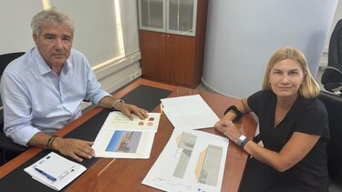 Επίσκεψη της Σέβης Βολουδάκη στις εγκαταστάσεις του Οργανισμού Ανάπτυξης Κρήτης 