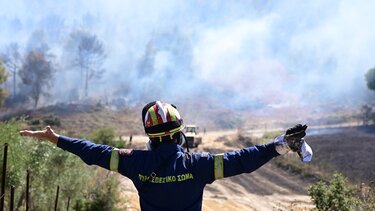Συγκλονιστικές εικόνες από την φωτιά που μαίνεται ανεξέλεγκτη στην Αττική 