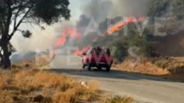 Φωτιά στο Νότιο Ρέθυμνο: Στο Πολιτιστικό Κέντρο Φουρφουρά όσοι απομακρύνονται από τις κατοικίες τους