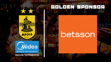 Η Betsson Χρυσή Χορηγός του Άρη Midea BC για 2η συνεχόμενη χρονιά!