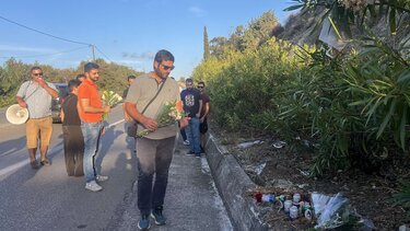 Συμβολική κινητοποίηση στον Γαλατά, 40 ημέρες μετά το πολύνεκρο τροχαίο