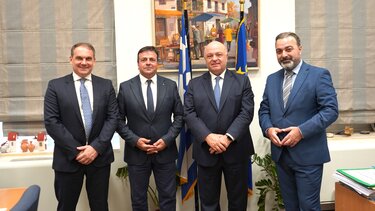 Στην Περιφέρεια Κρήτης ο Πρόεδρος της Eurobank