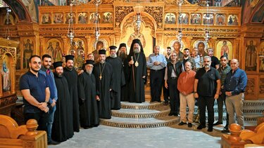 Ο εσπερινός του Αγίου Δημητρίου και η ευχαριστία στους δωρητές του Ναού των Αγίων Τεσσάρων Μαρτύρων