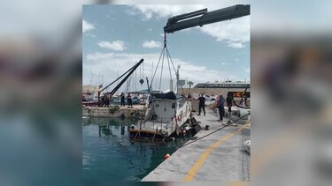 Λιμάνι Ηρακλείου Σκάφος βύθιση
