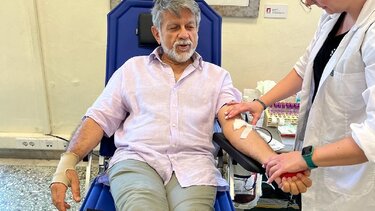 Εθελοντική αιμοδοσία στο αίθριο της Λότζια το Σάββατο 05-07-2025