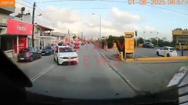 λεωφόρος Ικάρου παραλίγο τροχαίο