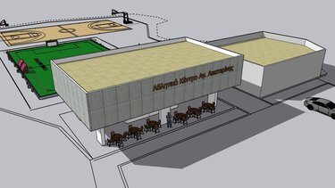 Αθλητικό Κέντρο Αγ. Αικατερίνης μακέτα