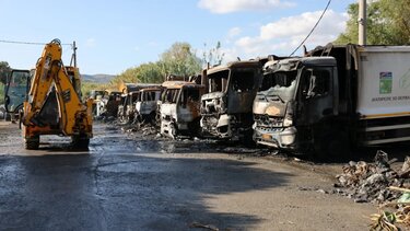 Απορριμματοφόρα, Εμπρησμός