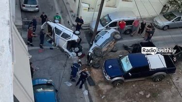 Σητεία, Τροχαίο, Ανατροπή