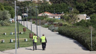  Ξεκίνησαν τις πεζές περιπολίες στα Ενετικά Τείχη οι νέοι φύλακες - Φωτογραφίες
