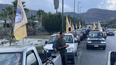 Κινητοποίηση αγροτών στα Χανιά: Μηχανοκίνητη πορεία με αγροτικά στο κέντρο της πόλης