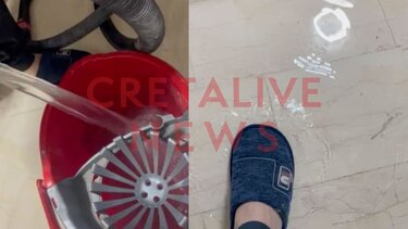 Ηράκλειο: οικογένεια έκανε «μαύρες» γιορτές σε πλημμυρισμένο σπίτι - Δείτε βίντεο