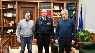 Στον Περιφερειάρχη Κρήτης ο νέος Συντονιστής Επιχειρήσεων Βορείου - Νοτίου Αιγαίου και Κρήτης