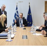 Στο υπουργείο Μετανάστευσης ο Κυριάκος Μητσοτάκης - Στόχος οι γρήγορες επιστροφές μεταναστών