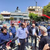 Σεισμός στην Κρήτη: Σε "λαβωμένα" κτήρια στο Ηράκλειο ο Υπουργός Πολιτικής Προστασίας