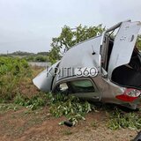 Χανιά: Αυτοκίνητο εξετράπη και κατέληξε σε χωράφι - Δείτε εικόνες