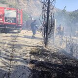 Φωτιά στον Άγιο Βλάσση - Πρόλαβαν τα χειρότερα πυροσβέστες και κάτοικοι της περιοχής - Φωτογραφίες