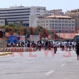 Ηράκλειο: "Πόλεμος" συνθημάτων μεταξύ διαδηλωτών και Ισραηλινών στο λιμάνι - Βίντεο