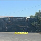 Ηράκλειο: Νέο τροχαίο με φορτηγό που ντελαπάρισε - Βίντεο