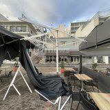 Κακοκαιρία "Byron": Ζημιές στο παραλιακό μέτωπο του Αγίου Νικολάου - Τα 10 μποφόρ έφτασαν οι ριπές ανέμων